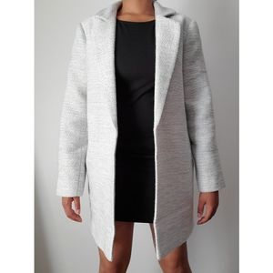 Missguided Coat, Size 6, Grey